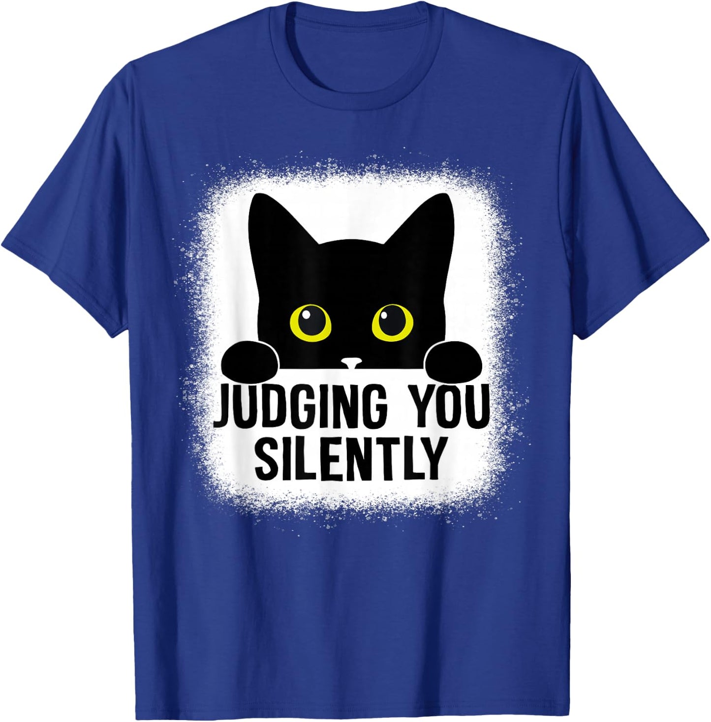 Funny Cat Judging You Silently Sarcastic Cat T-Shirt - T-Shirt | Royal