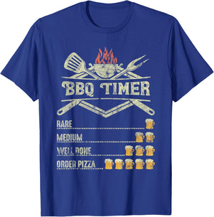 BBQ Time Beer Funny Order Pizza T-Shirt - T-Shirt | Royal