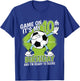 Kids 10 Year Old Soccer Player Boy 10th Birthday Soccer Theme T-Shirt - T-Shirt | Royal