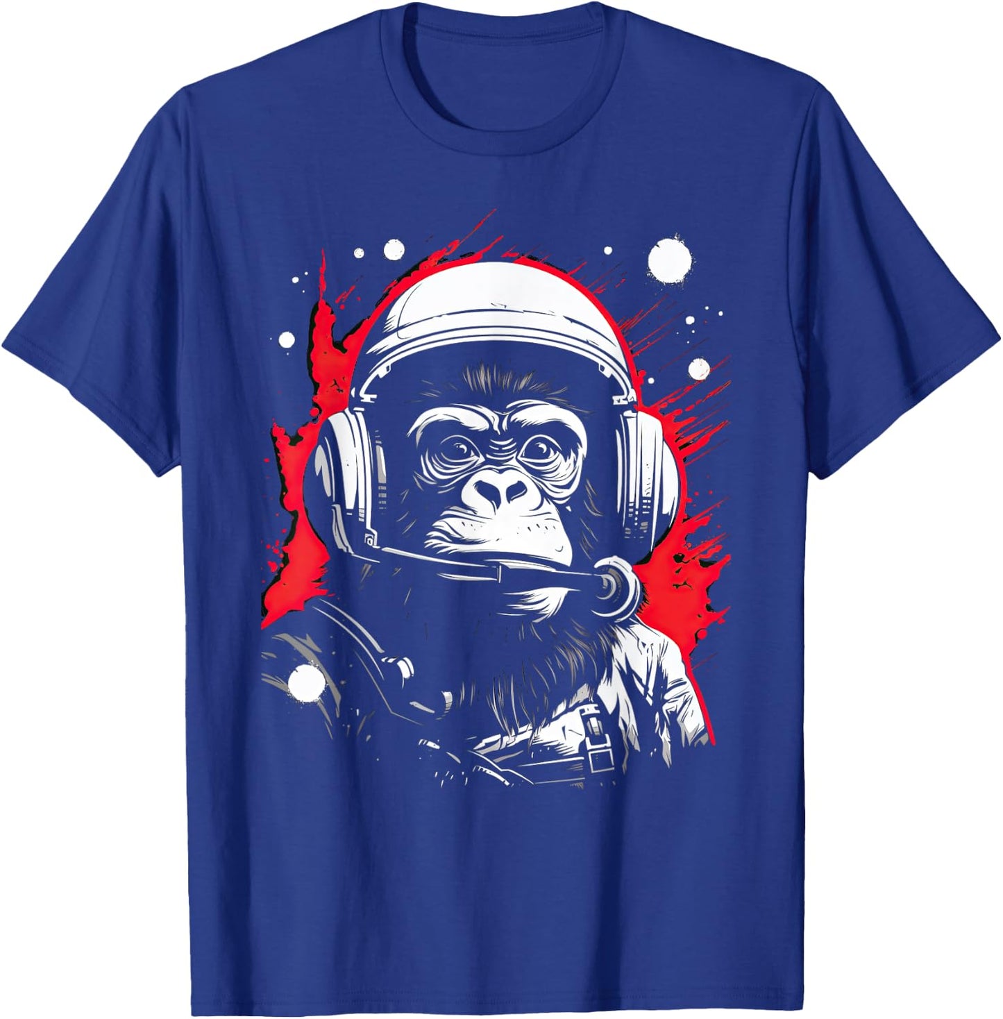 Iconic Monkey Astronaut in Astronautsuit in Space T-Shirt - T-Shirt | Royal