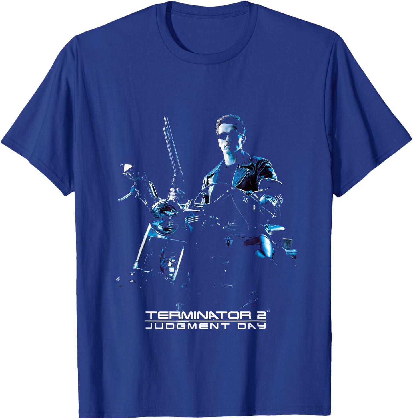 Terminator 2 Judgement Day Theatrical Poster T-Shirt - T-Shirt | Royal