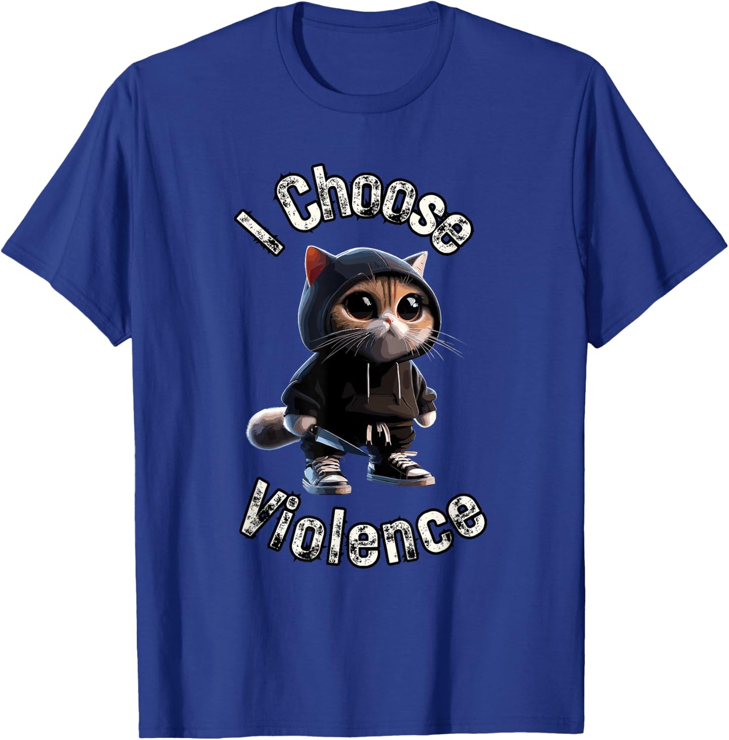 I Choose Violence Cat Women T-Shirt - T-Shirt | Royal