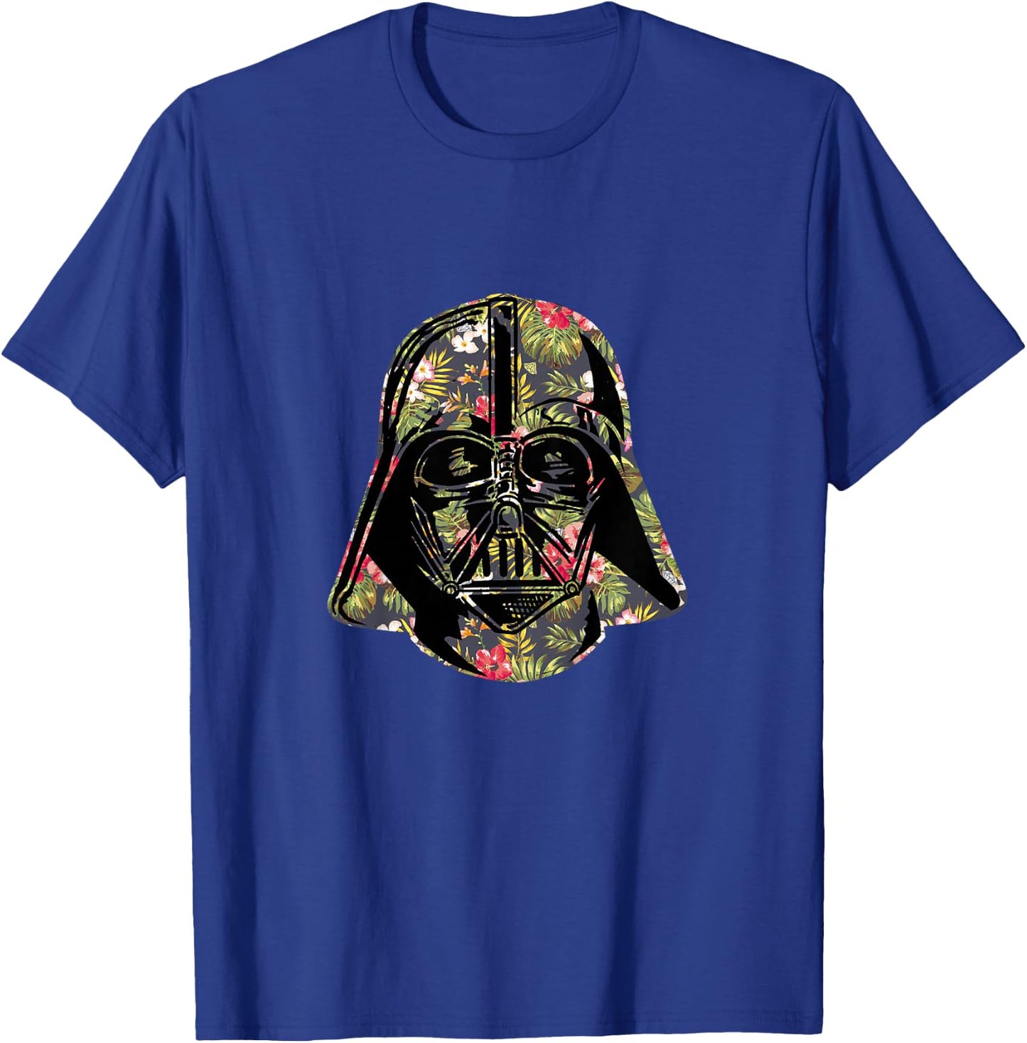 Star Wars Classic Darth Vader Floral Tropical Helmet T-Shirt - T-Shirt | Royal