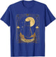 Tarot Card Crescent Moon And Cat Graphic T-Shirt - T-Shirt | Royal