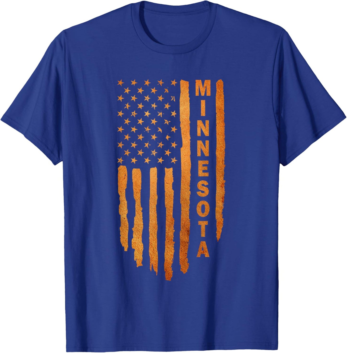Minnesota Rustic Right to Bear Arms Second Amendment Flag T-Shirt - T-Shirt | Royal