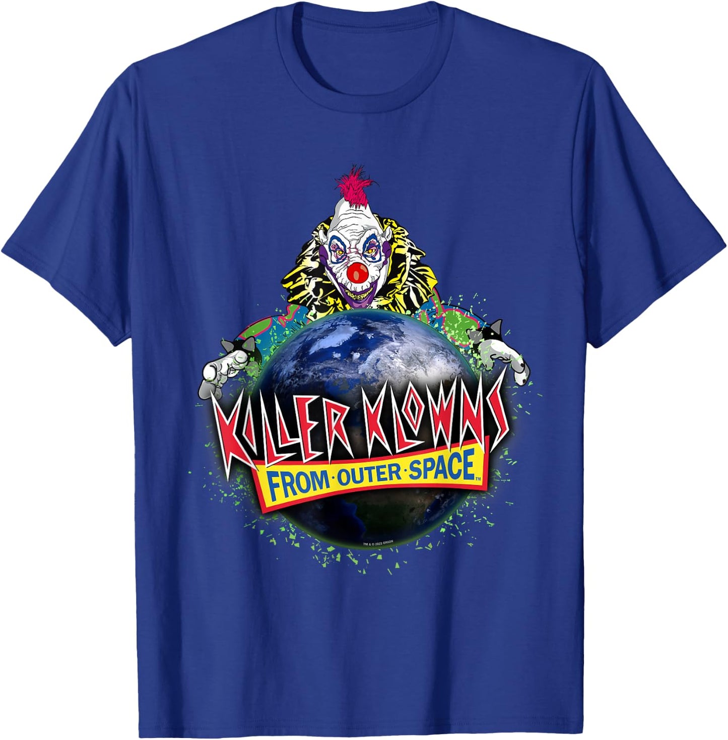 Killer Klowns from Outer Space Klownzilla Earth Invasion T-Shirt - T-Shirt | Royal
