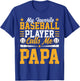 My Favorite Baseball Player Calls Me Papa Funny Fathers Day T-Shirt - T-Shirt | Royal