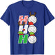 Christmas Volleyball Ho Ho Ho Xmas Sports Men Women Kids T-Shirt - T-Shirt | Royal