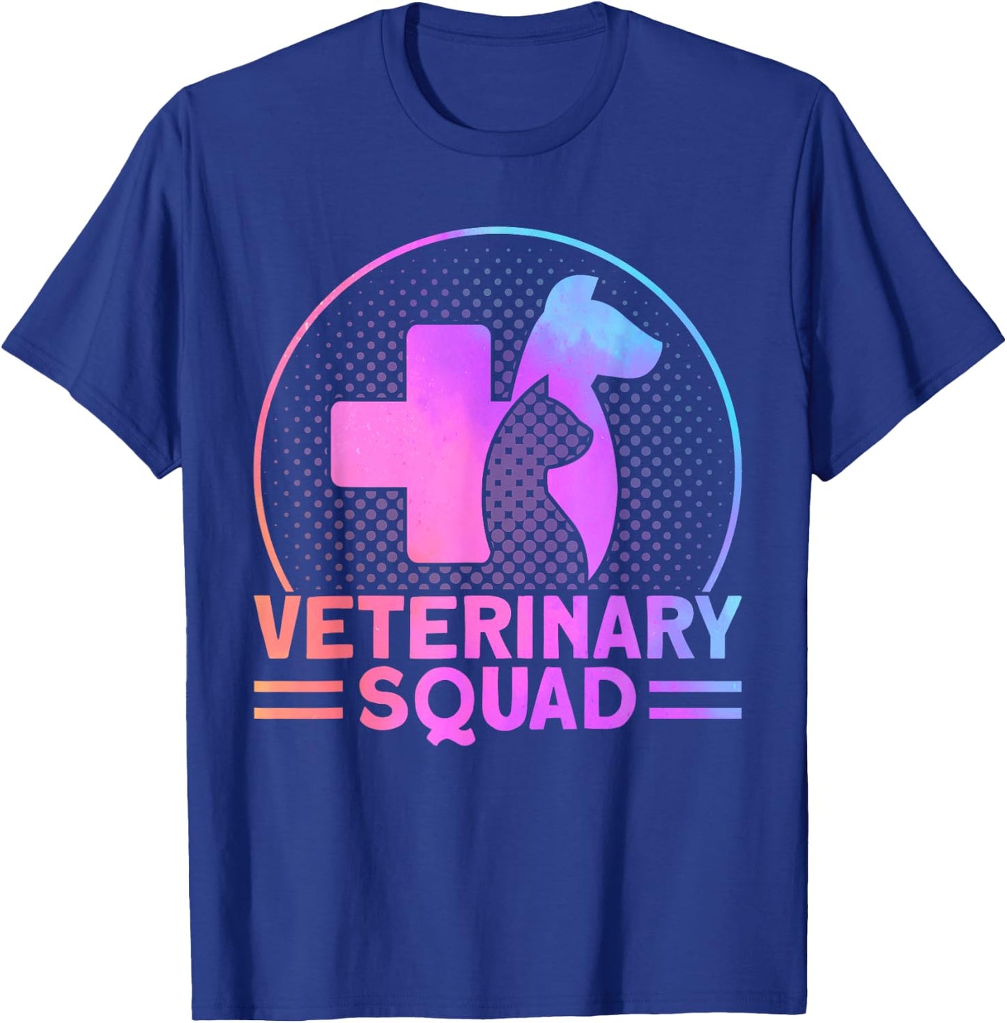 Veterinarian Veterinary Squad Vet Assistant T-Shirt - T-Shirt | Royal