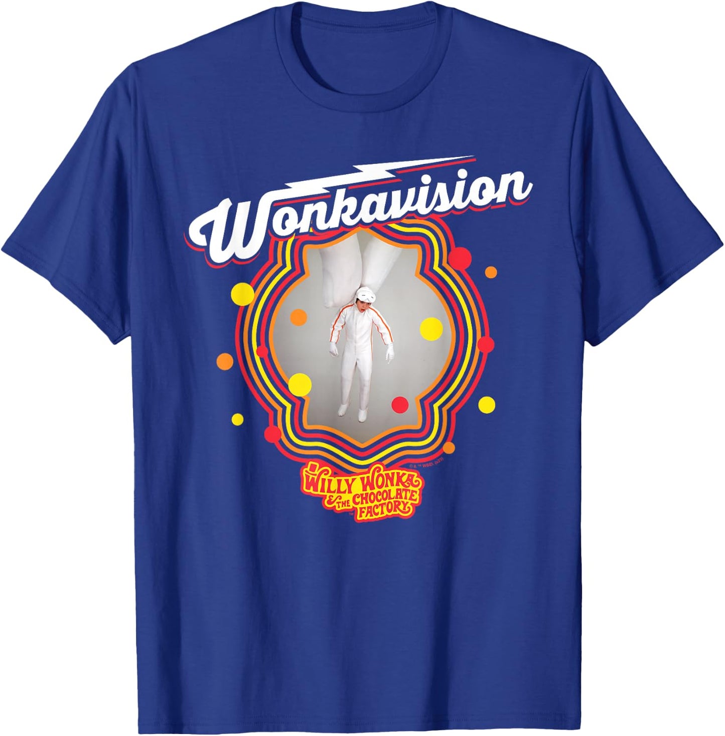Willy Wonka & The Chocolate Factory - -Adults, Black, Small, Short Sleeve, Solid with Graphic Print, , Modern, Casual, Movie Fans, Casual Clothing Enthusiasts, Vacationers T-Shirt - T-Shirt | Royal