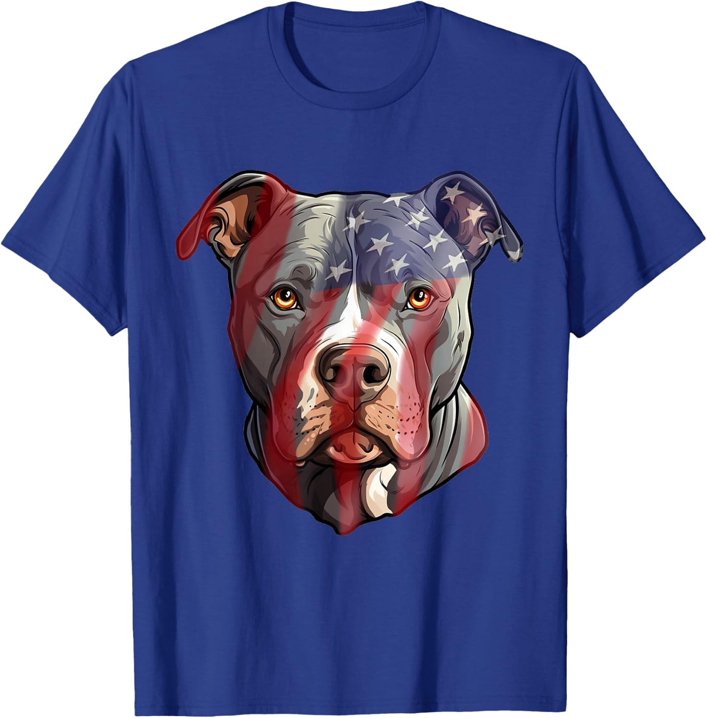 Pit-Bull Terrier Breeder Pittie Dog USA American Pitbull T-Shirt - T-Shirt | Royal
