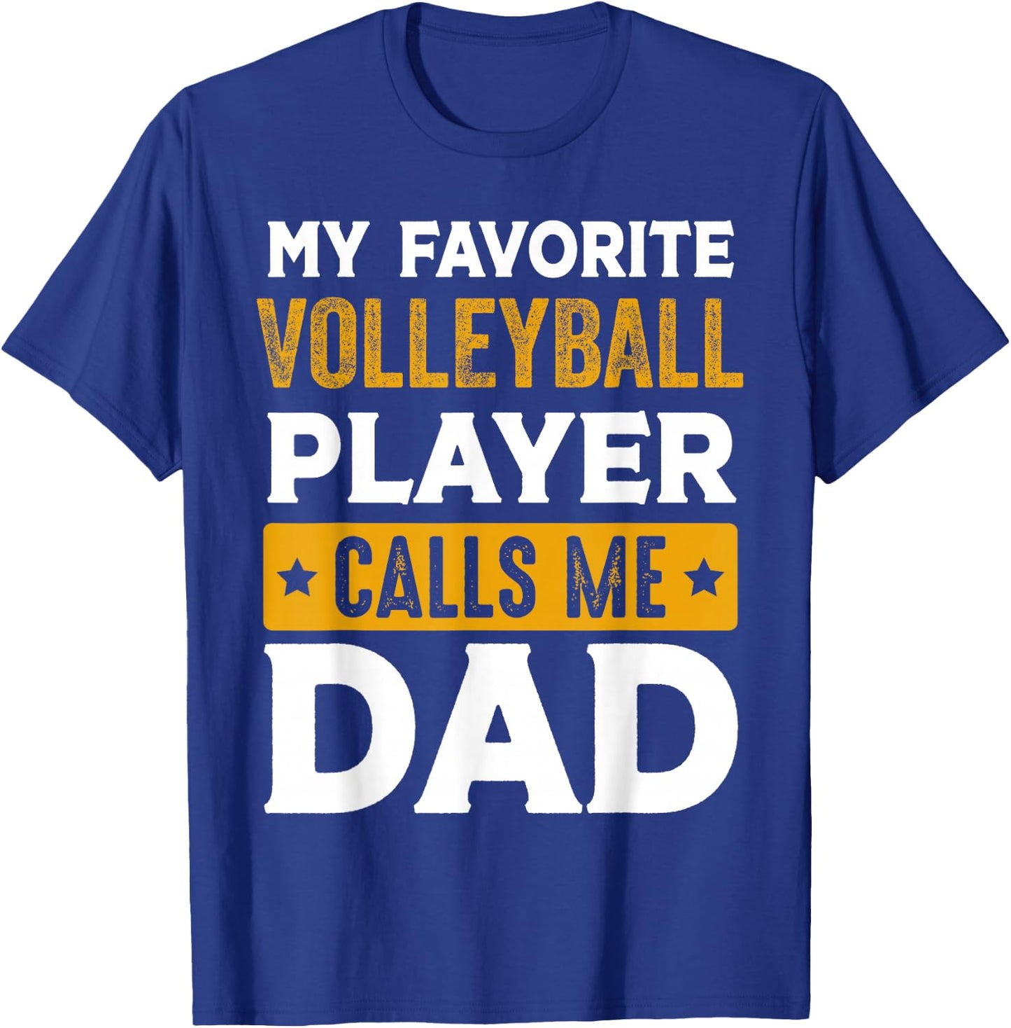 Proud Volleyball Dad Father's Day Funny Volleyball Daddy T-Shirt - T-Shirt | Royal