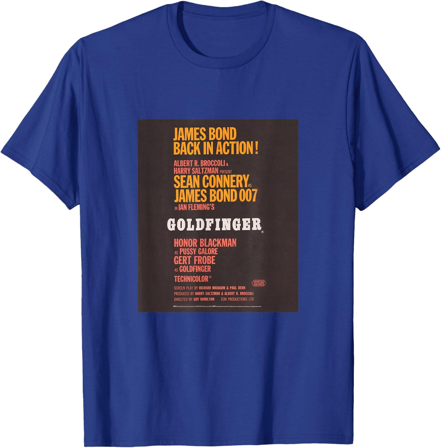 Official James Bond 007 Goldfinger T-Shirt - T-Shirt | Royal