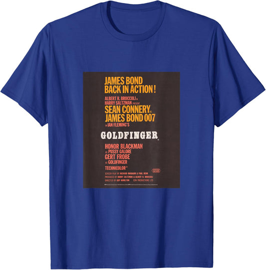 Official James Bond 007 Goldfinger T-Shirt - T-Shirt | Royal