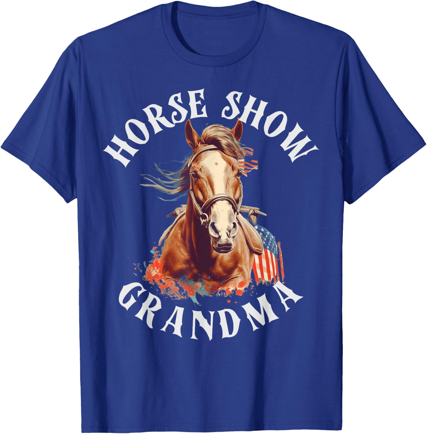 Horse Show Grandma T-Shirt - T-Shirt | Royal