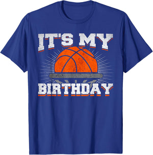 It's My Birthday Basketball Player Birthday Boy T-Shirt - T-Shirt | Royal