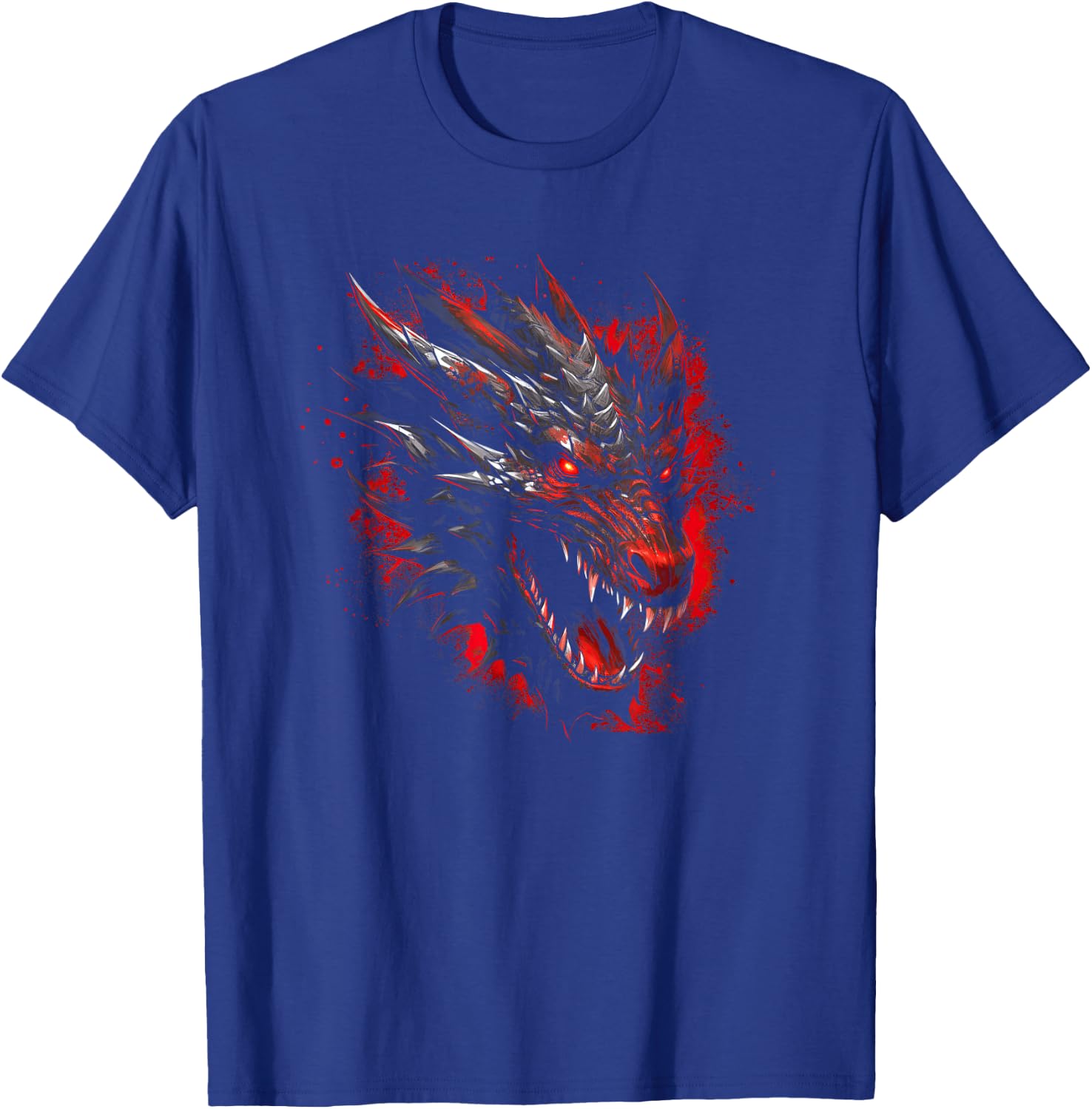 Red Chinese Firedrake Dragon - Dragon Print Art Wear T-Shirt - T-Shirt | Royal