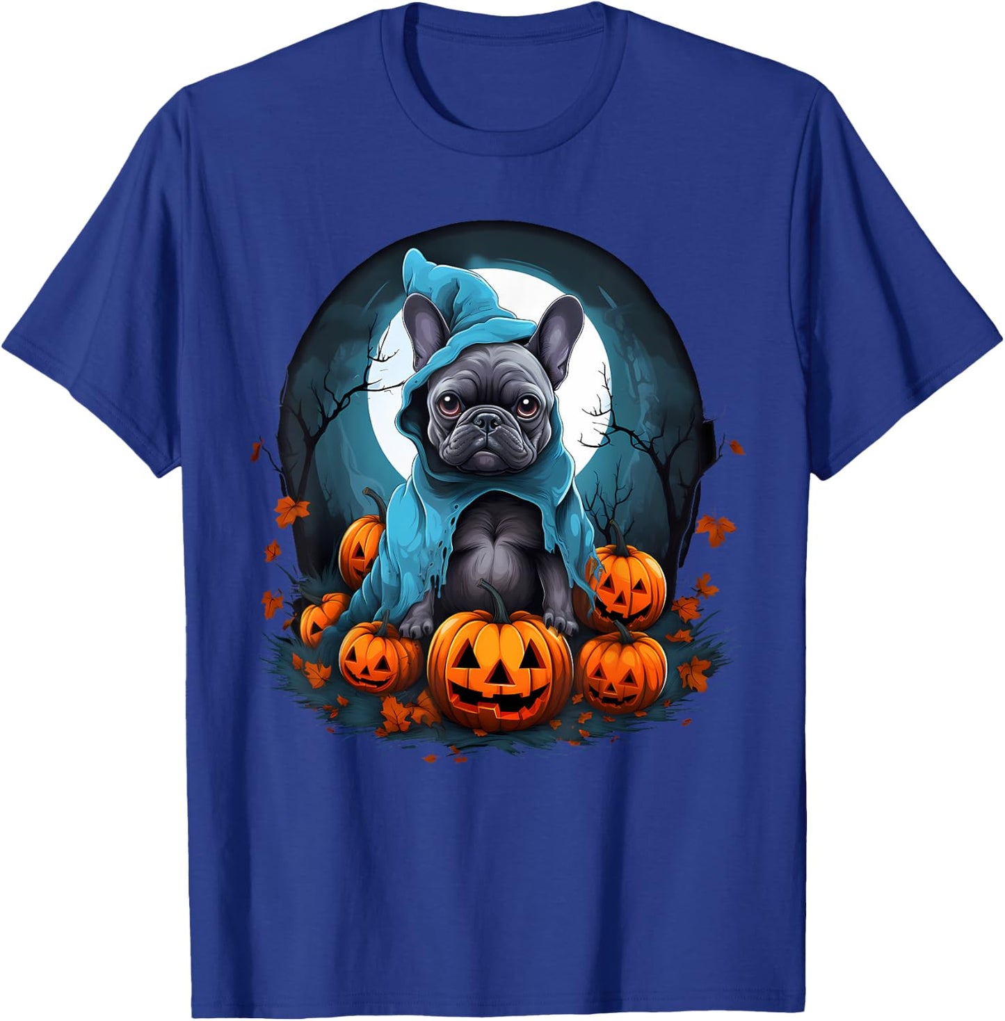 Frenchie French Bulldog Halloween Costume T-Shirt - T-Shirt | Royal