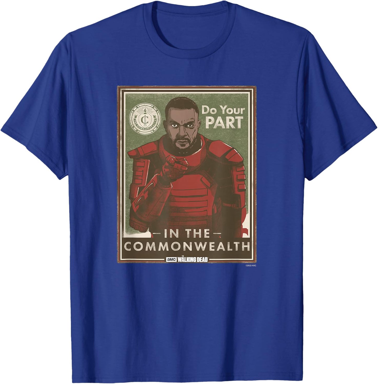 The Walking Dead Mercer T-Shirt - T-Shirt | Royal