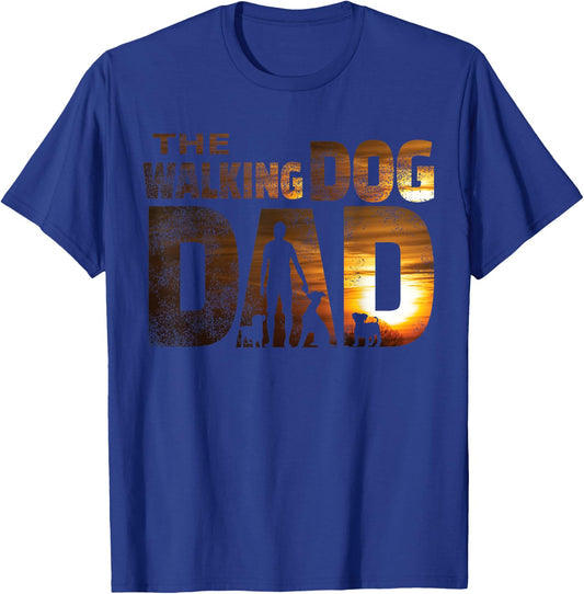 The Walking Dad Design as a dog holder Women T-Shirt - T-Shirt | Royal