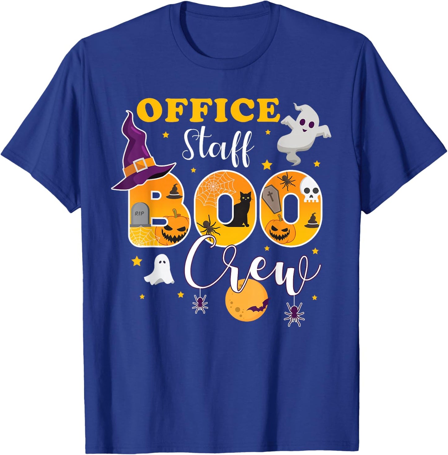 Office Staff Boo Crew Matching Halloween Costume T-Shirt - T-Shirt | Royal