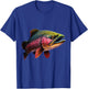 Rainbow Trout Graphic - Bold Fishing Wildlife Design T-Shirt - T-Shirt | Royal