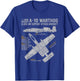 Aviation Geeks Store A-10 Warthog Thunderbolt II Aircraft Airplane Blueprint Fact T-Shirt - T-Shirt | Royal