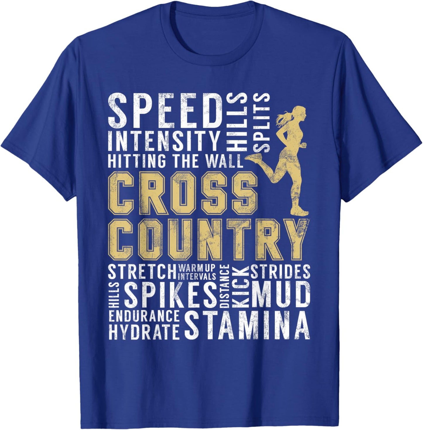 Cross Country Definition Words Gifts XC Runner Running Women T-Shirt - T-Shirt | Royal