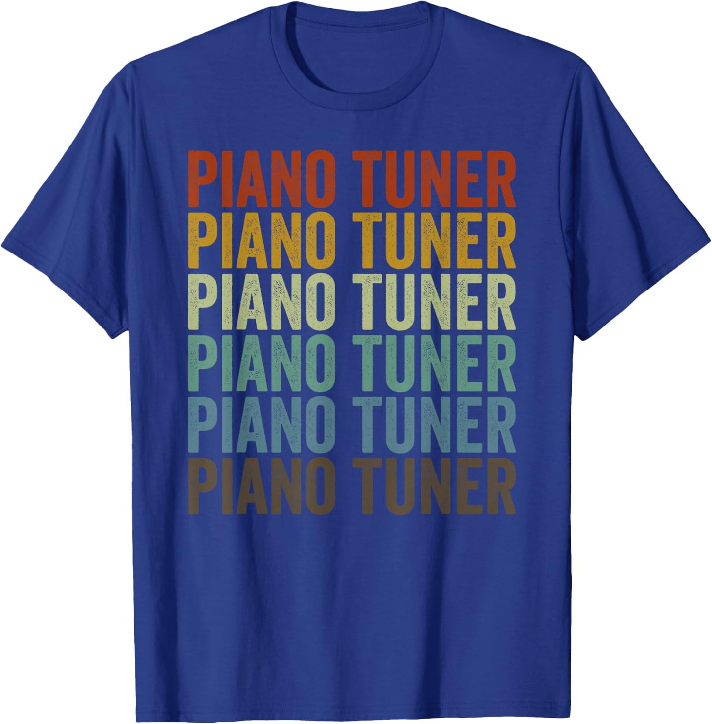 Piano Tuner Retro T-Shirt - T-Shirt | Royal