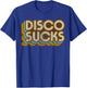Vintage Disco Sucks Retro 1970s Dancing Music, Distressed T-Shirt - T-Shirt | Royal
