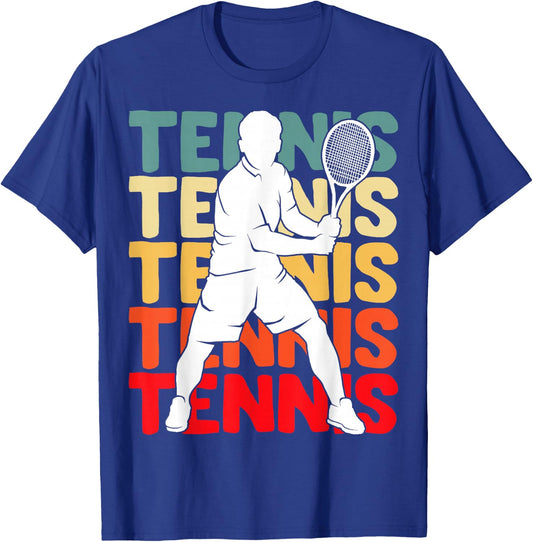 Tennis Youth Men Boys Kids T-Shirt - T-Shirt | Royal