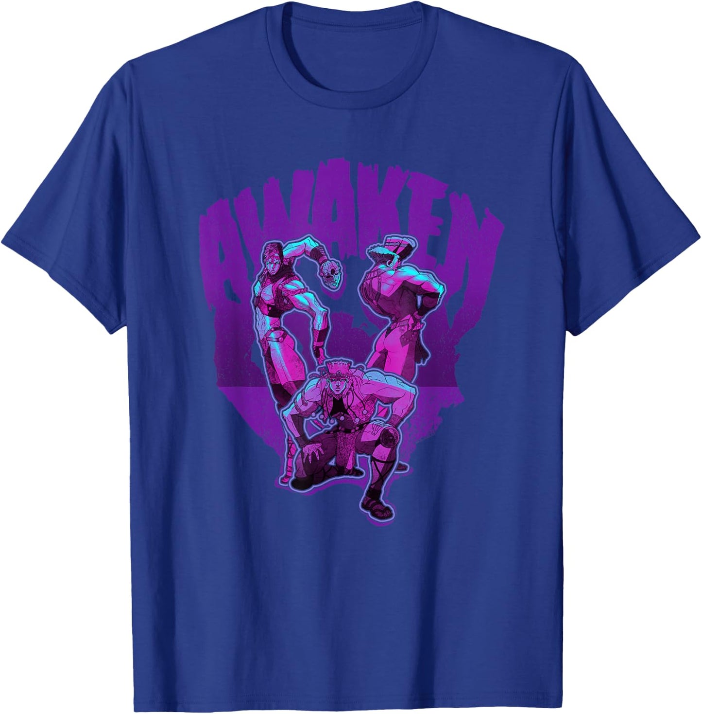 JoJo's Bizarre Adventure Pillar Men Awaken My Masters Anime T-Shirt - T-Shirt | Royal