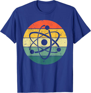 Cool Atom Art Men Women Biology Physics Chemistry Teacher T-Shirt - T-Shirt | Royal
