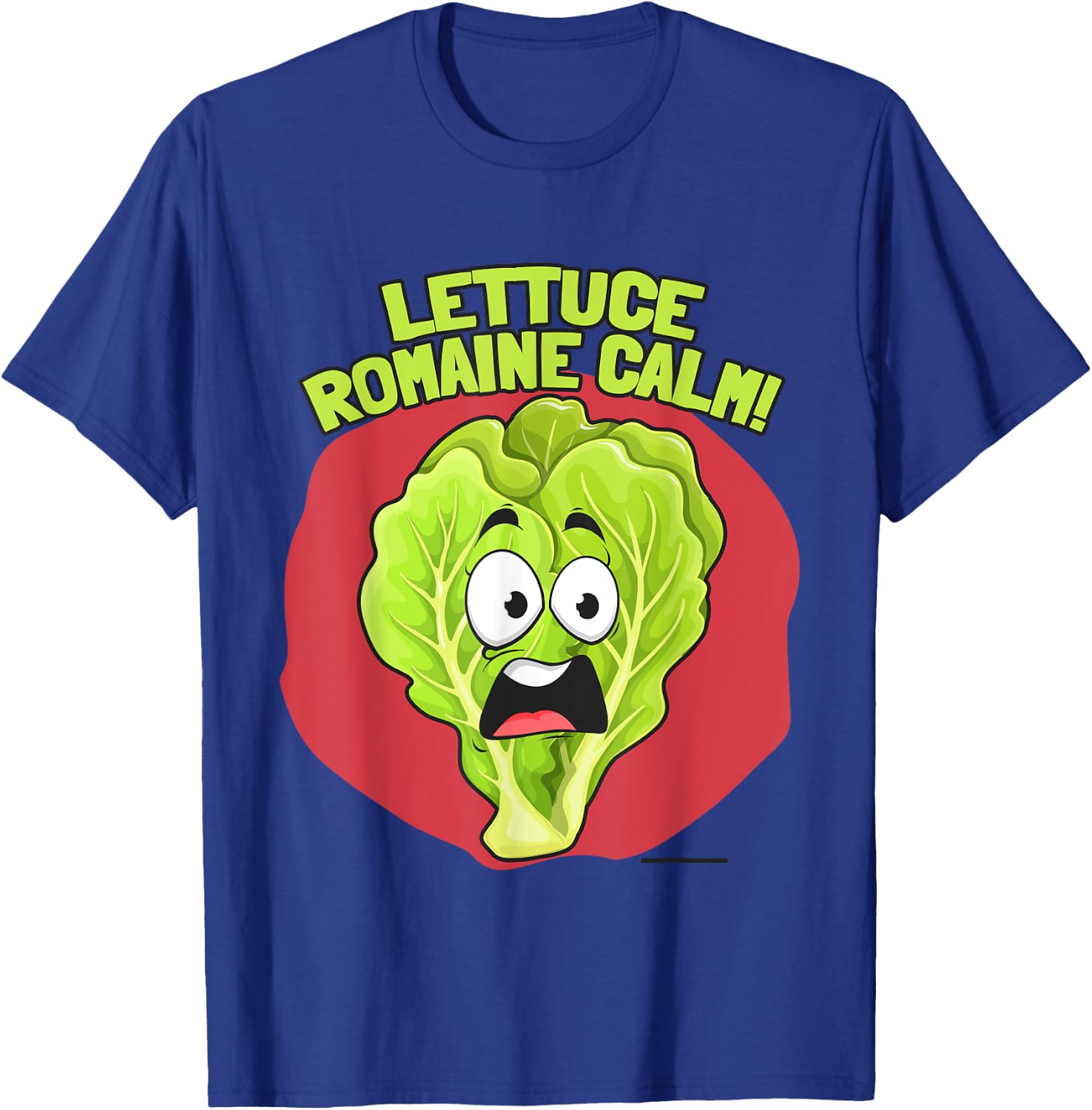 Vegan Lettuce Romaine Calm Vegetarian Carrot On Funny T-Shirt - T-Shirt | Royal