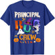Principal Boo Crew Teacher Student Funny Halloween Costume Women Kids T-Shirt - T-Shirt | Royal