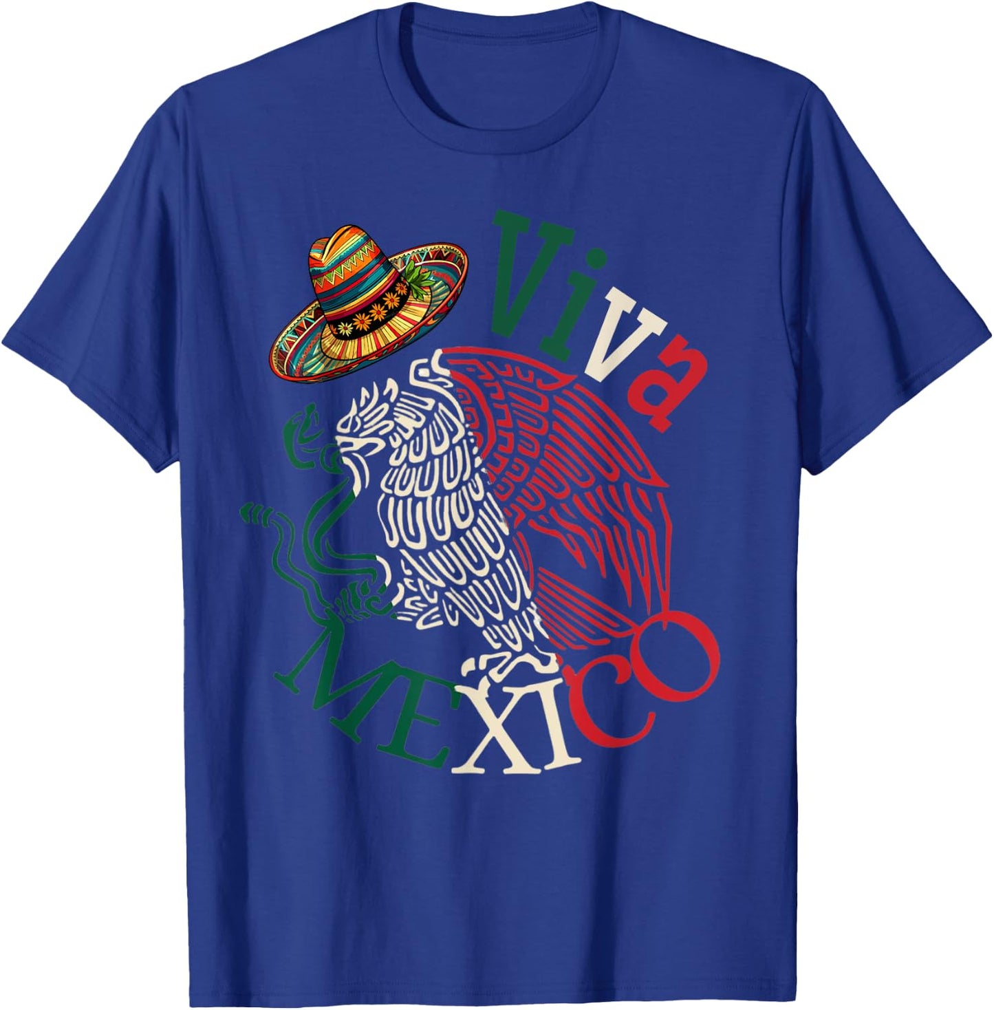 Mexican Independence Day Mexico Eagle Mexico Viva Mexico Women Kids Men T-Shirt - T-Shirt | Royal