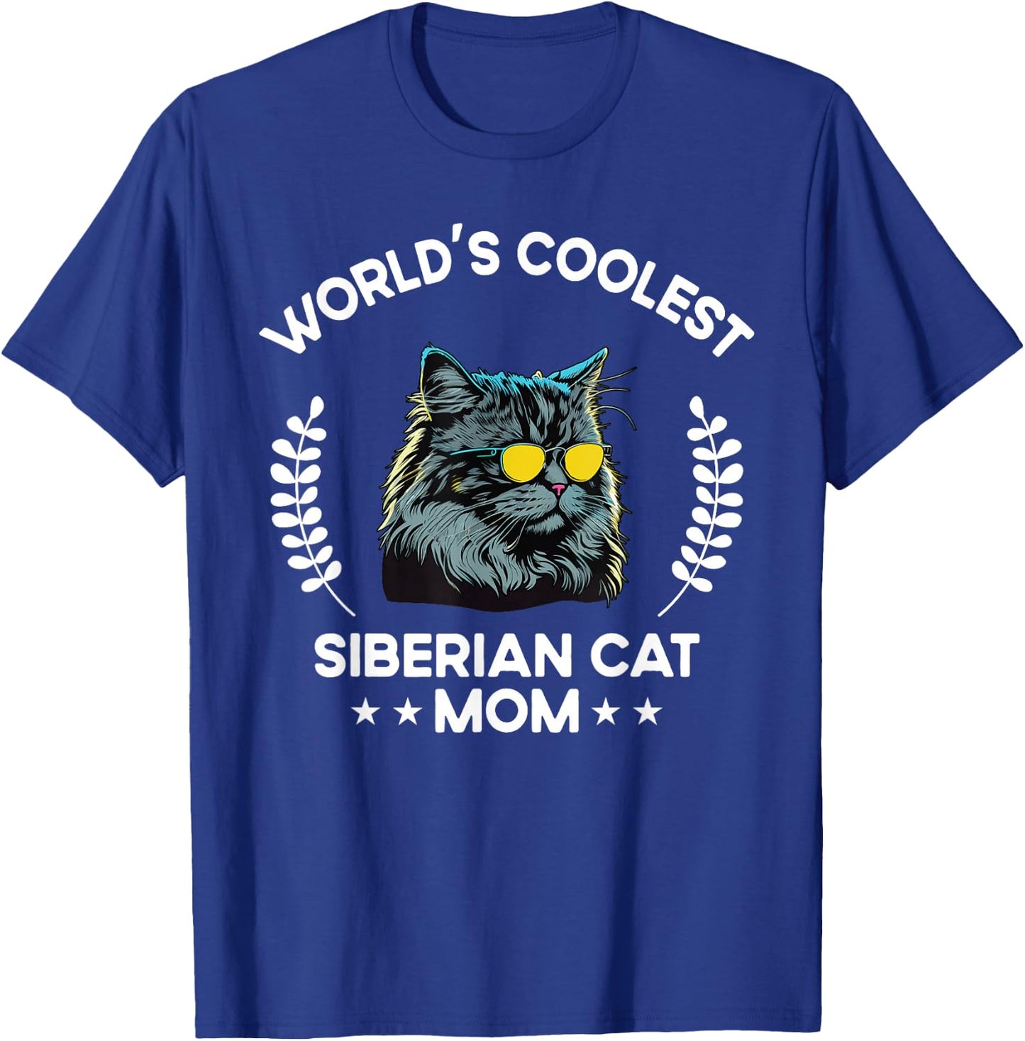 World's Coolest Cat Mom Mama - Women Siberian Cat T-Shirt - T-Shirt | Royal