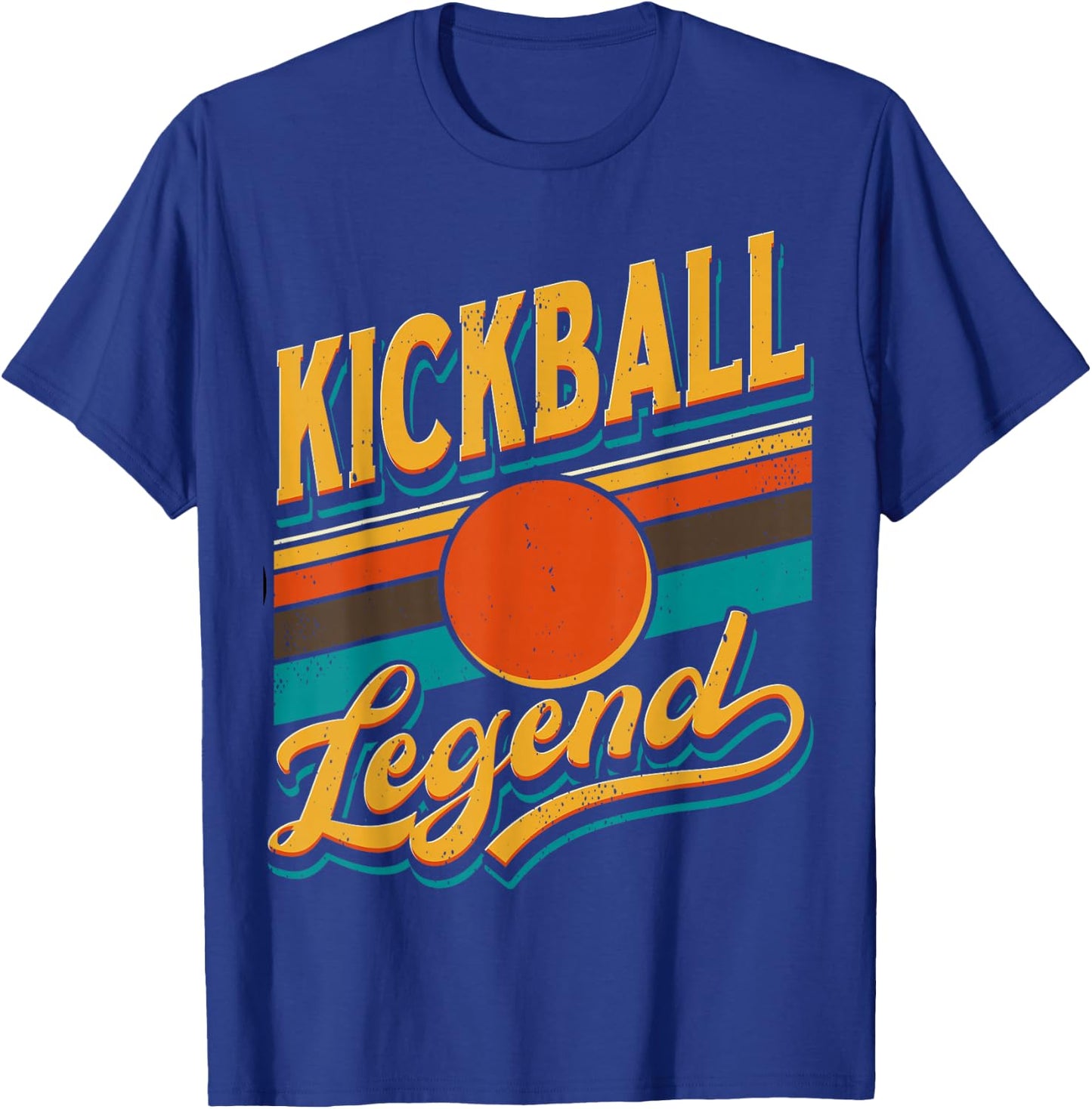 Kickball Legend Retro | Kick Ball Player T-Shirt - T-Shirt | Royal