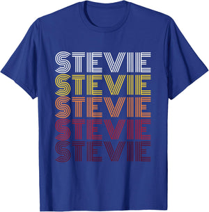 Funny Stevie First Name Vintage Stevie T-Shirt - T-Shirt | Royal