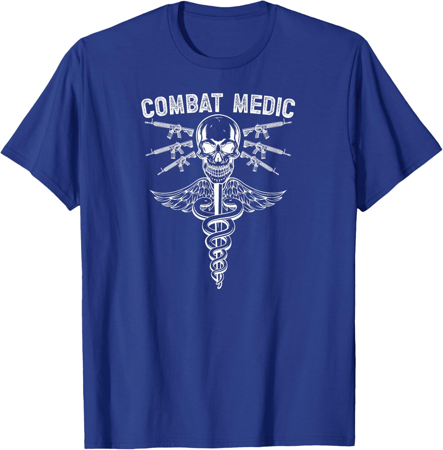 Combat Medic Caduceus Combat Medics T-Shirt - T-Shirt | Royal