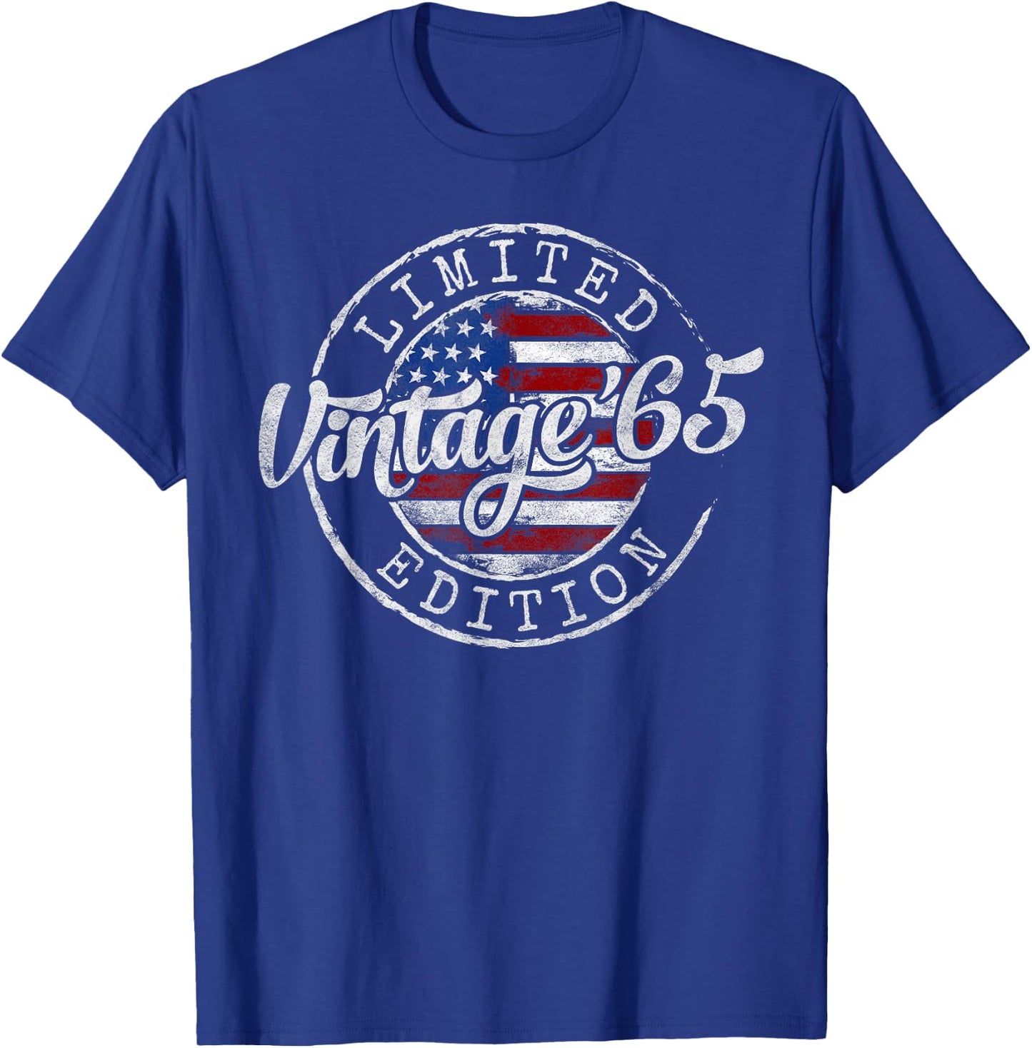 Vintage 1965 60th Birthday Gifts Women 60 Year Old T-Shirt - T-Shirt | Royal