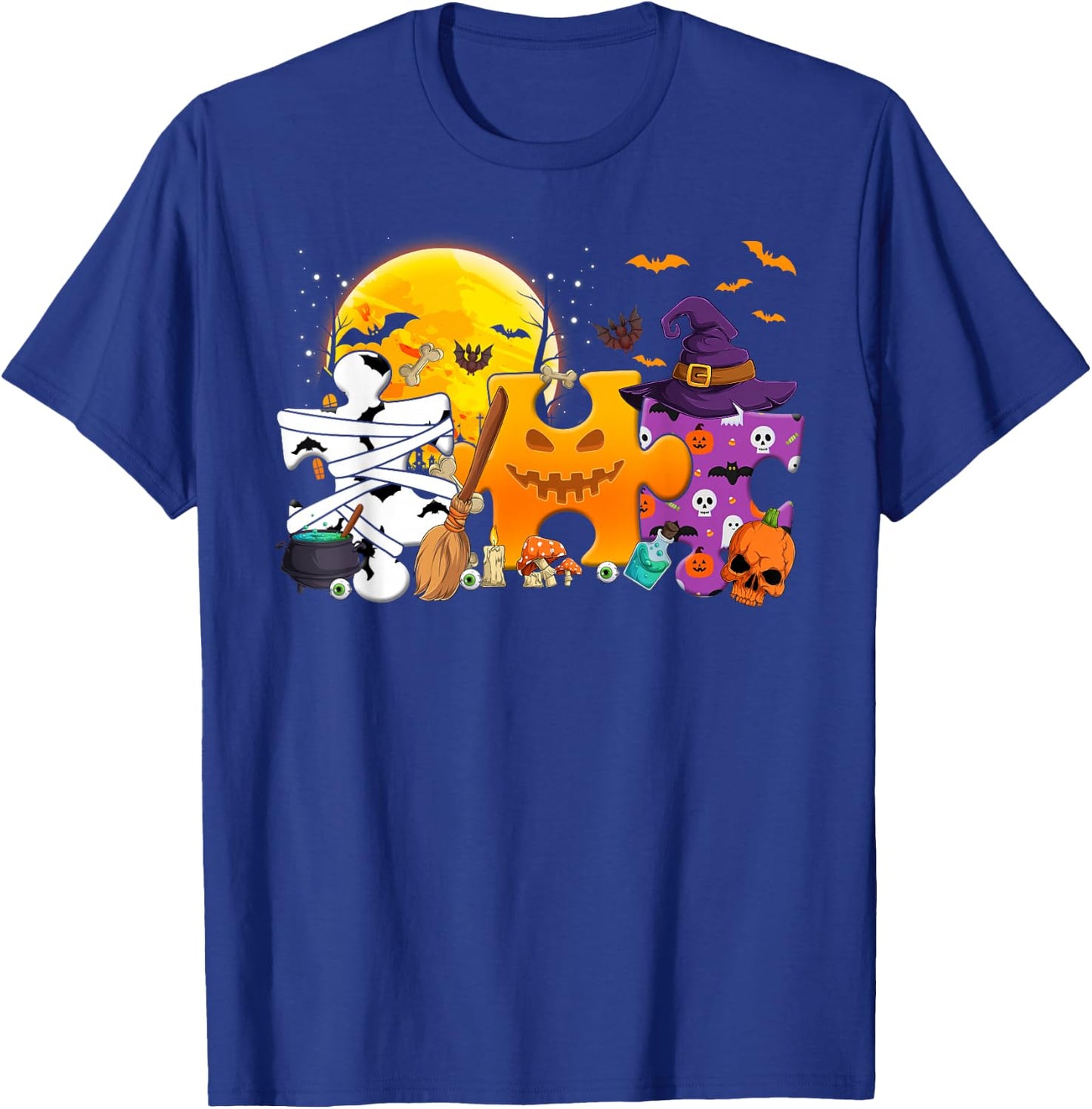 Autism Awareness Shirts Clearance - Funny Halloween Costume T-Shirt - T-Shirt | Royal