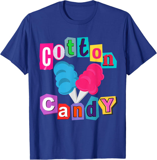 Cotton Candy National Cotton Candy Day Costume Theme Party T-Shirt - T-Shirt | Royal