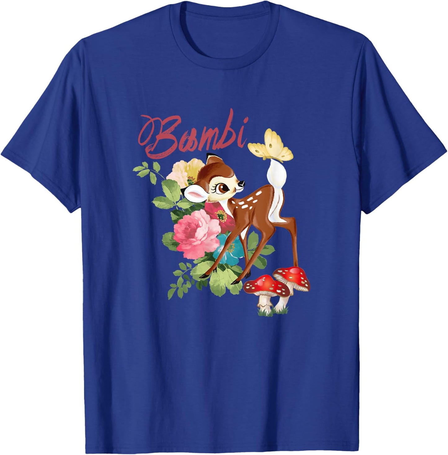Disney Bambi Cute and Playful Watercolor Retro Portrait T-Shirt - T-Shirt | Royal