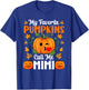 My Favorite Pumpkins Call Me Mimi Funny Halloween T-Shirt - T-Shirt | Royal