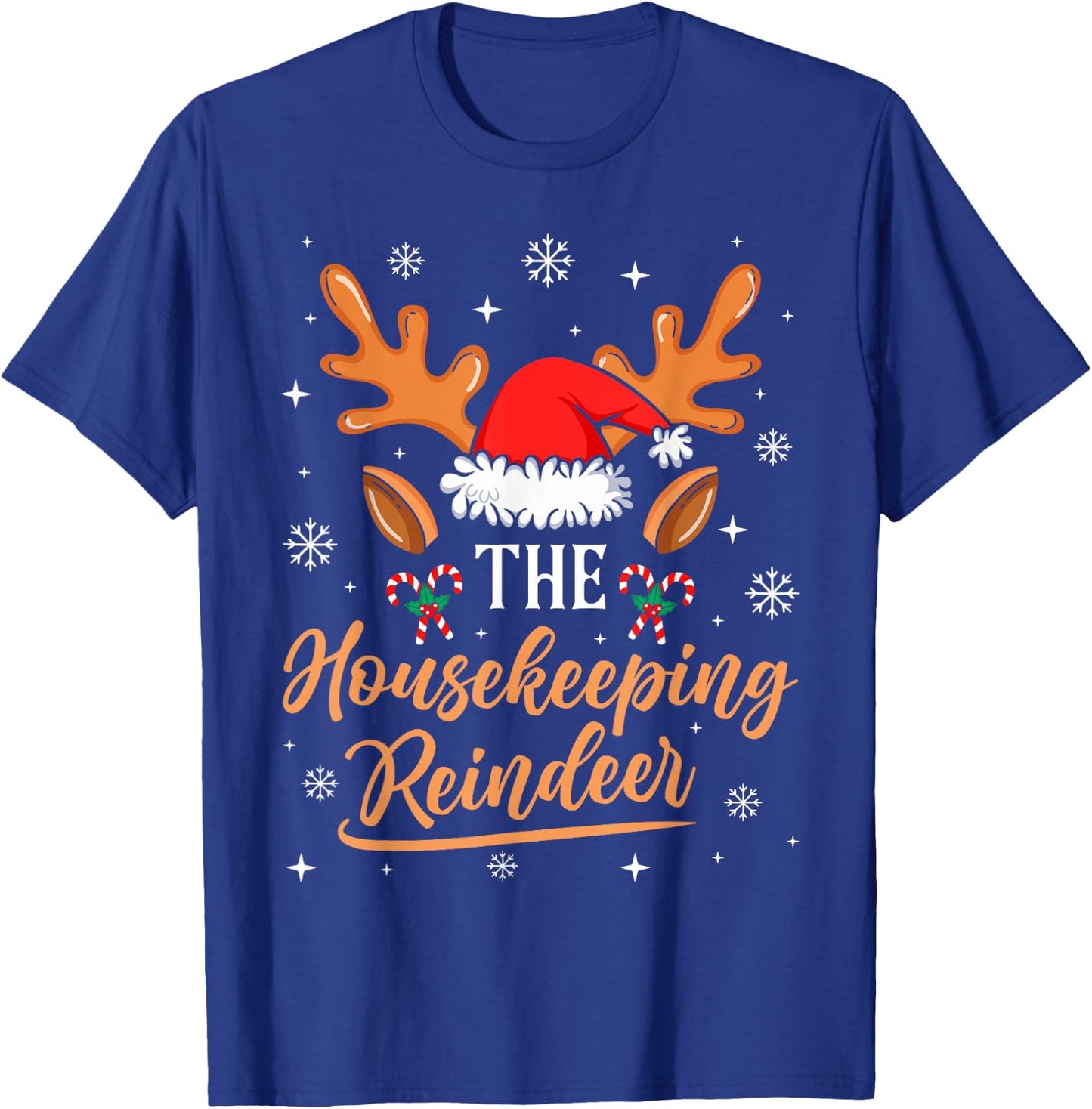 Housekeeping Reindeer Family Matching Christmas Outfit T-Shirt - T-Shirt | Royal