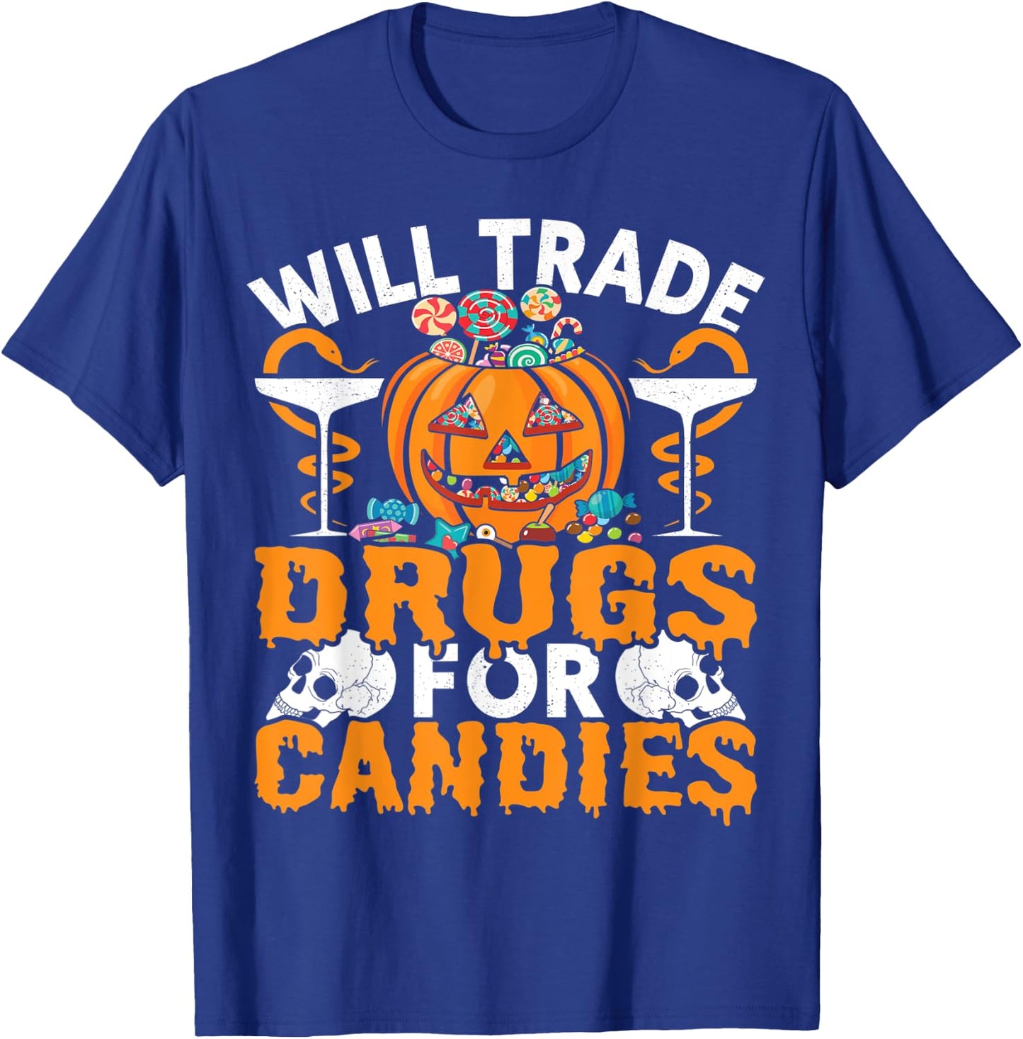 Funny Pharmacy Tech Will Trade Drugs For Candies Pharmacist T-Shirt - T-Shirt | Royal