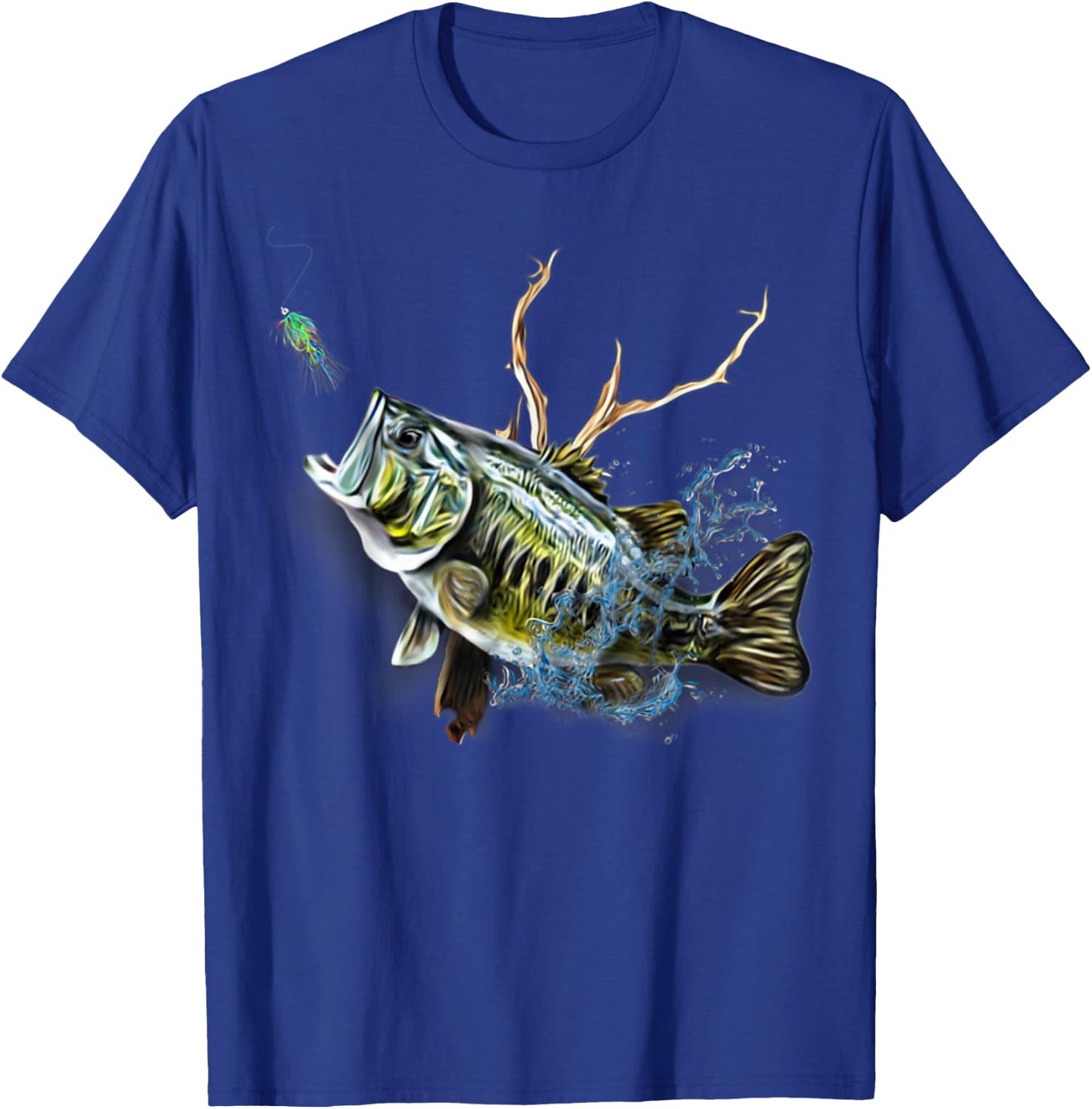 Largemouth Bass Fishing - Men, Women & Kids Largemouth Bass T-Shirt - T-Shirt | Royal