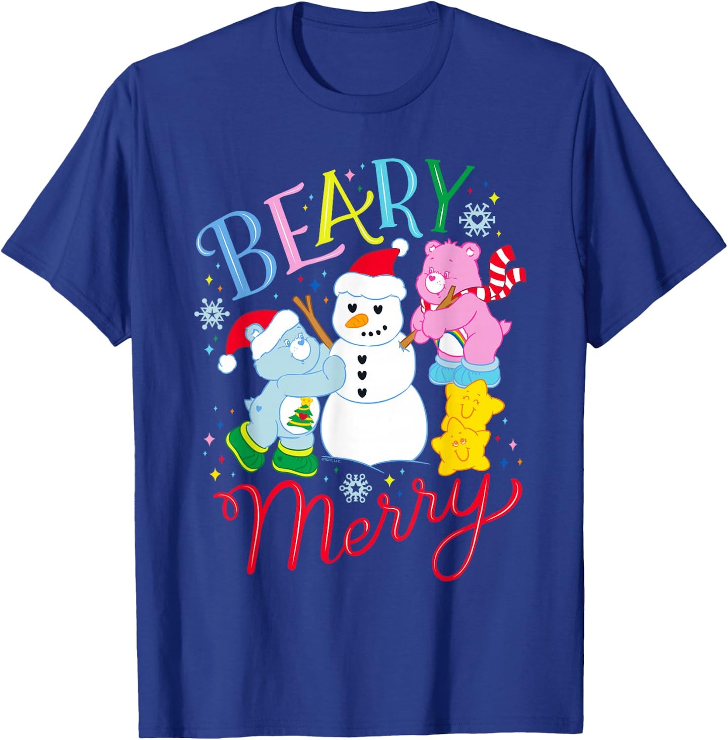 Care Bears Beary Merry with Cheer Bear and Christmas Wishes T-Shirt - T-Shirt | Royal