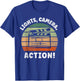 Lights Camera Action Movie Director Movie Clapper Board T-Shirt - T-Shirt | Royal